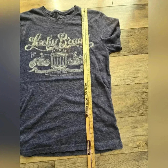 LUCKY BRAND mens blue medium tshirt - Picture 7 of 8